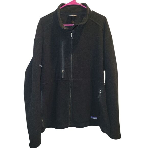 Mens Patagonia Micro Synchilla Fleece Lightweight Jacket XL  Small Logo on arm - Picture 1 of 10